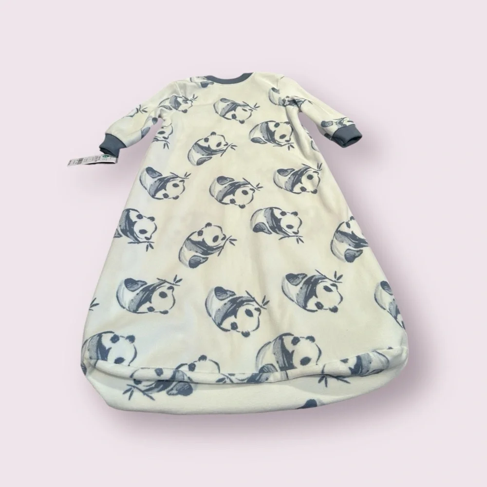 NWT Baby Carter's Cozy Panda Print Sleep Sack Size 3-6 Months